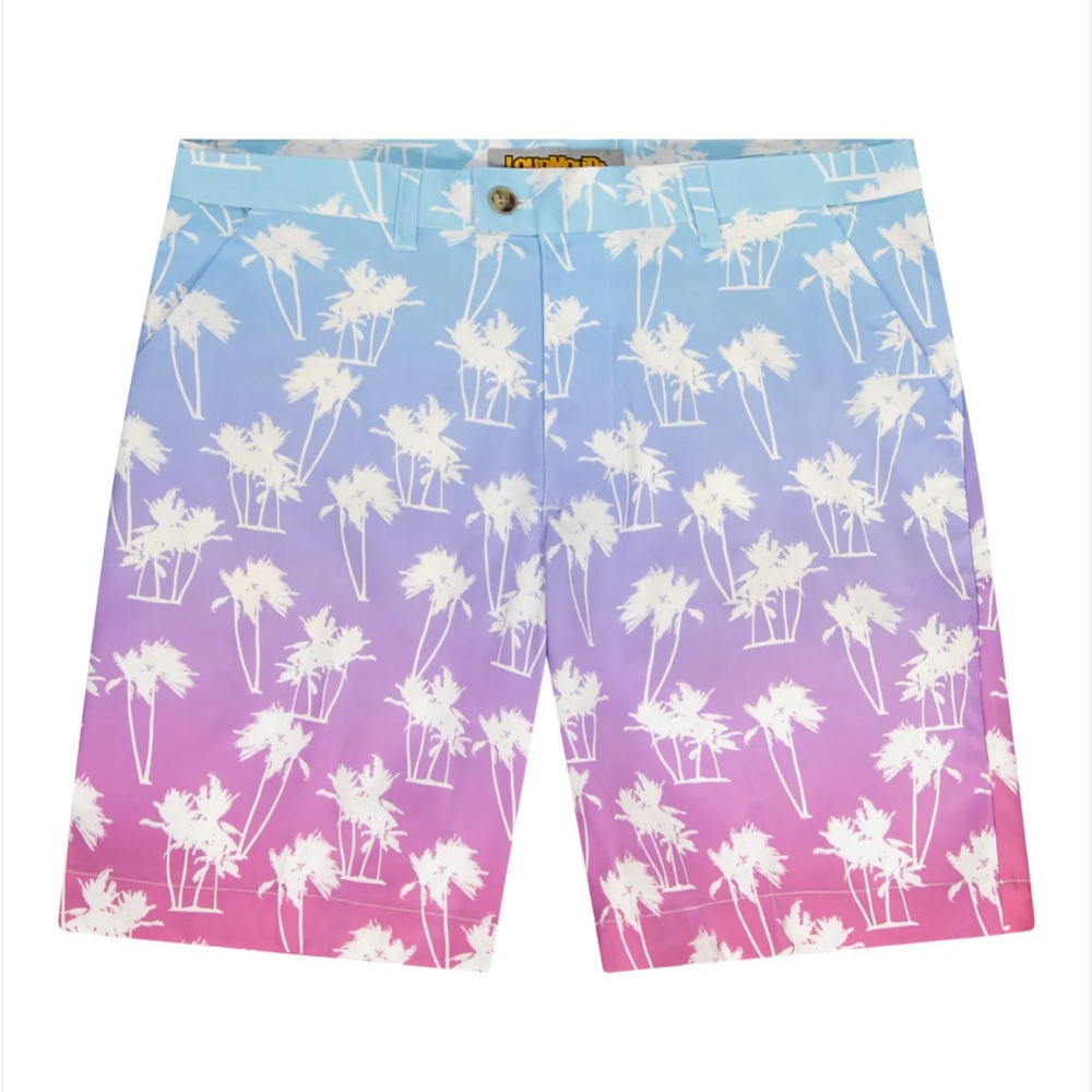 NWT Loudmouth Heritage Shorts ‘‘Ombré Palms’ print size 34x7